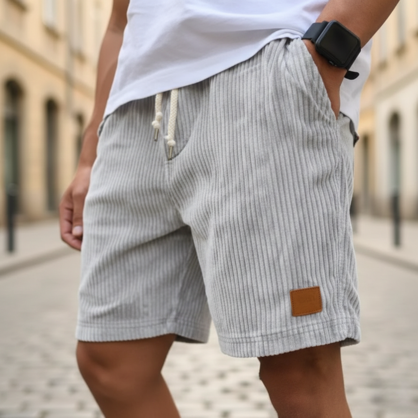 Men's Corduroy Shorts with Loose Fit | Comfortable Casual Style for Everyday Wear