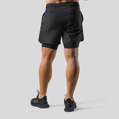 ActiveFlex | Men's 2-in-1 Gym Shorts with Breathable Cotton & Compression Liner | Comfortable Fit for Workouts