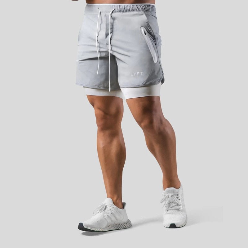 ActiveFlex | Men's 2-in-1 Gym Shorts with Breathable Cotton & Compression Liner | Comfortable Fit for Workouts
