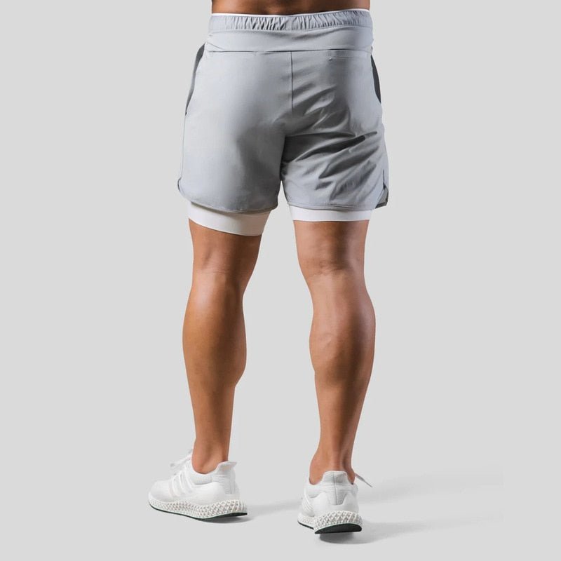 ActiveFlex | Men's 2-in-1 Gym Shorts with Breathable Cotton & Compression Liner | Comfortable Fit for Workouts