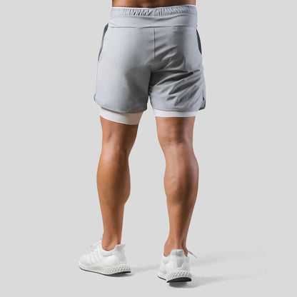 ActiveFlex | Men's 2-in-1 Gym Shorts with Breathable Cotton & Compression Liner | Comfortable Fit for Workouts