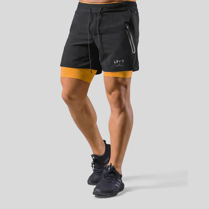 Active Edge | Men's Gym Shorts with Compression Liner | Breathable Fabric for Ultimate Workout Performance