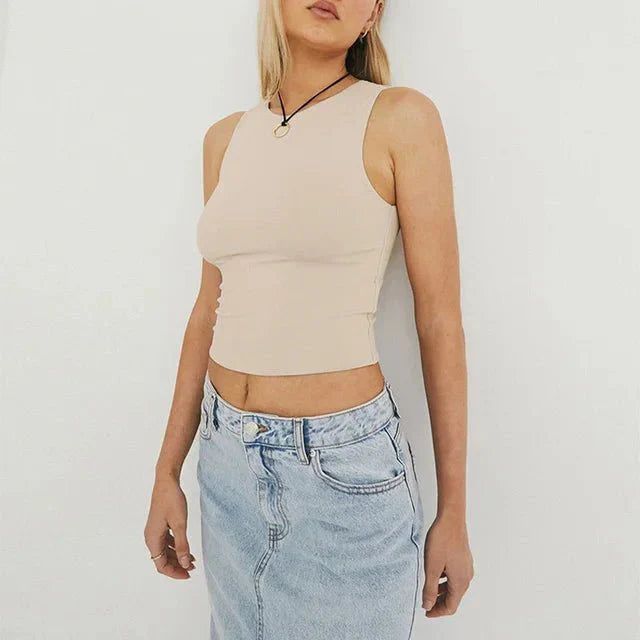 Amara Collection | Women's Crop Top with High Neck Design | Stylish Essential for Everyday Wear