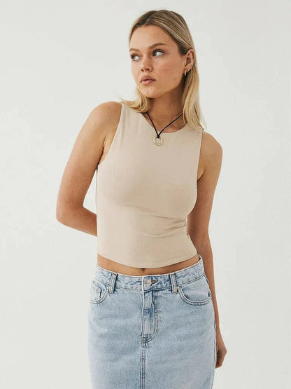 Amara Collection | Women's Crop Top with High Neck Design | Stylish Essential for Everyday Wear