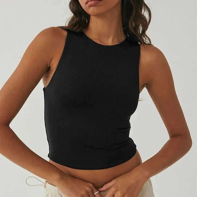 Amara Collection | Women's Crop Top with High Neck Design | Stylish Essential for Everyday Wear