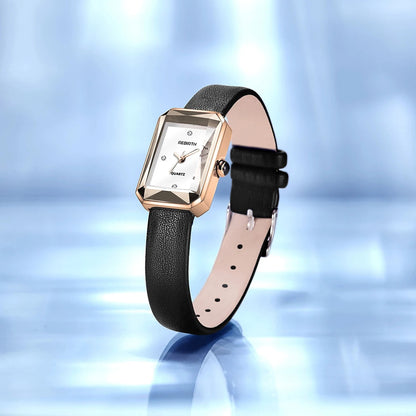 Aurora | Classic Rectangular Wristwatch with Scratch-Resistant Crystal | Elegant Design for Timeless Style