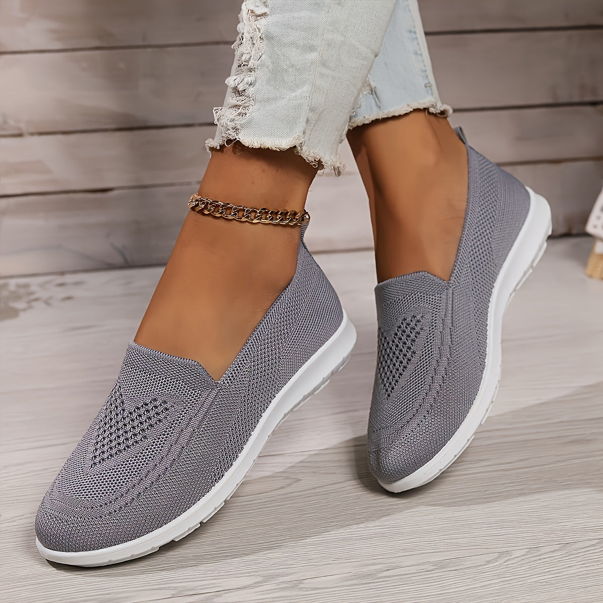 Carla | Women's Breathable Knit Walking Shoes with Slip-On Design | Lightweight & Versatile for All-Day Comfort