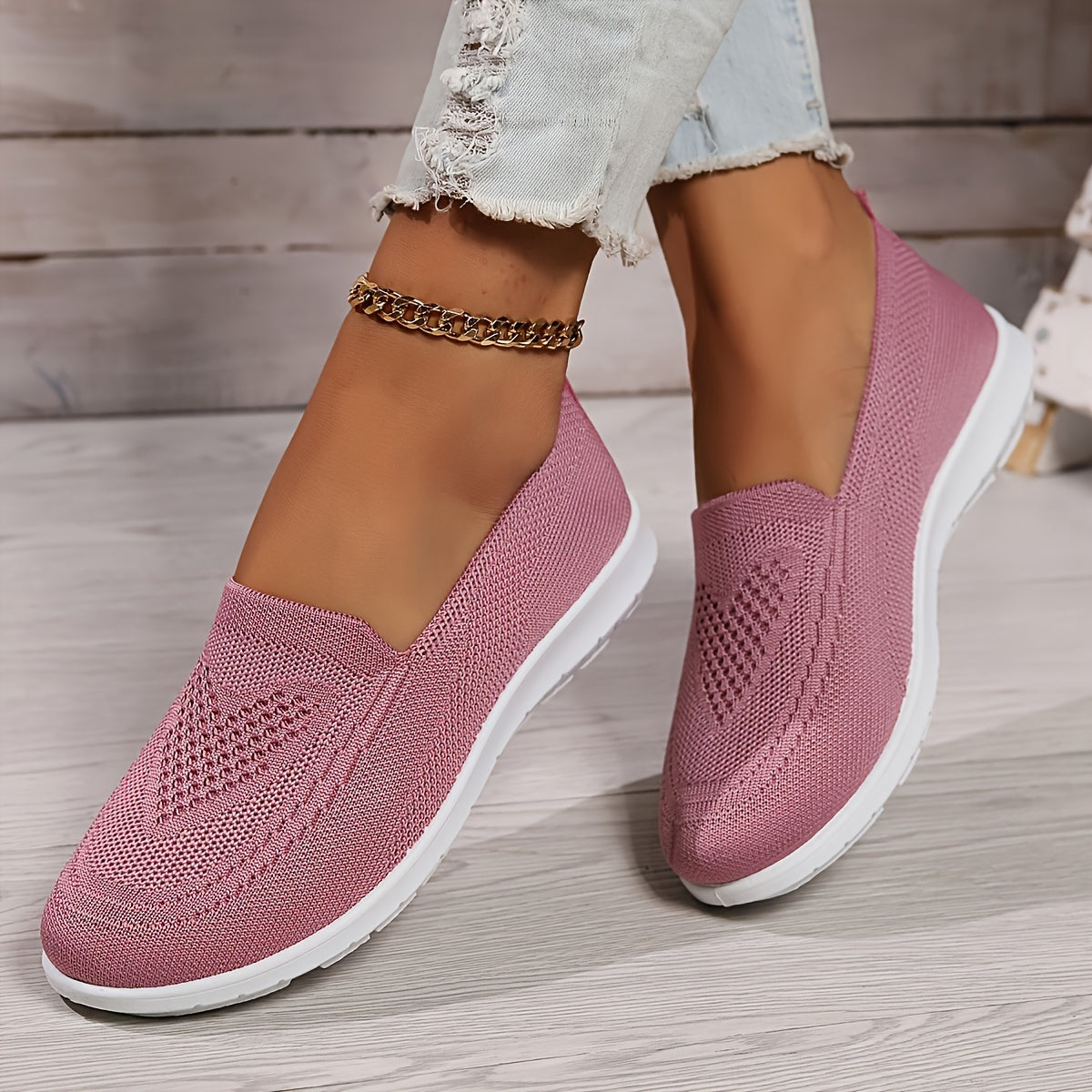 Carla | Women's Breathable Knit Walking Shoes with Slip-On Design | Lightweight & Versatile for All-Day Comfort