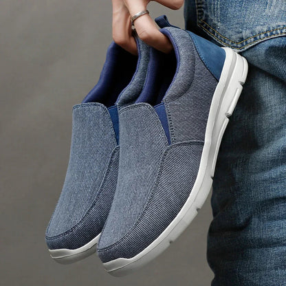 Casual Summer Men's Shoes | Breathable Canvas Slip-On Design for Comfort