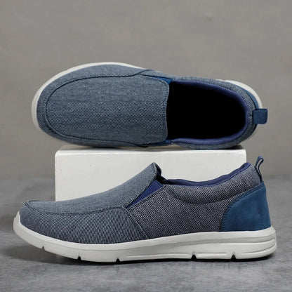 Casual Summer Men's Shoes | Breathable Canvas Slip-On Design for Comfort
