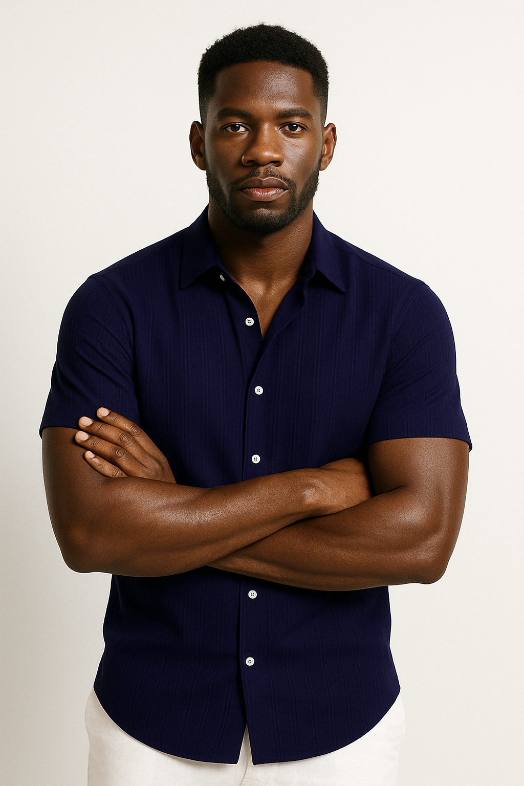 Classic Short Sleeve Men's Shirt with Slim Fit Design | Lightweight Fabric for Versatile Summer Style