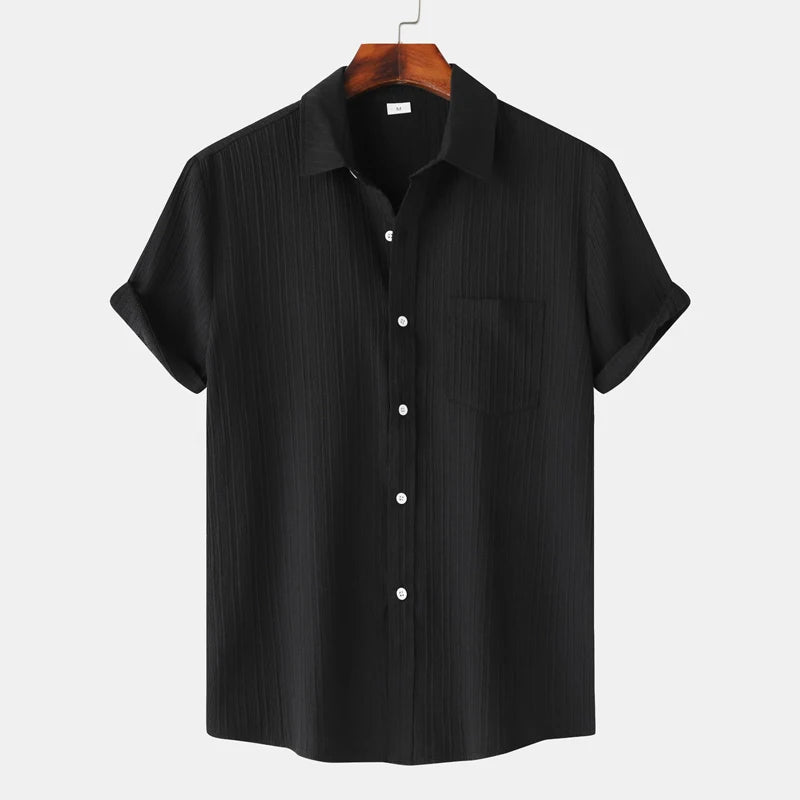 Coastal Collection | Men's Shirt with Moisture-Wicking Fabric | Classic Fit for Summer Comfort