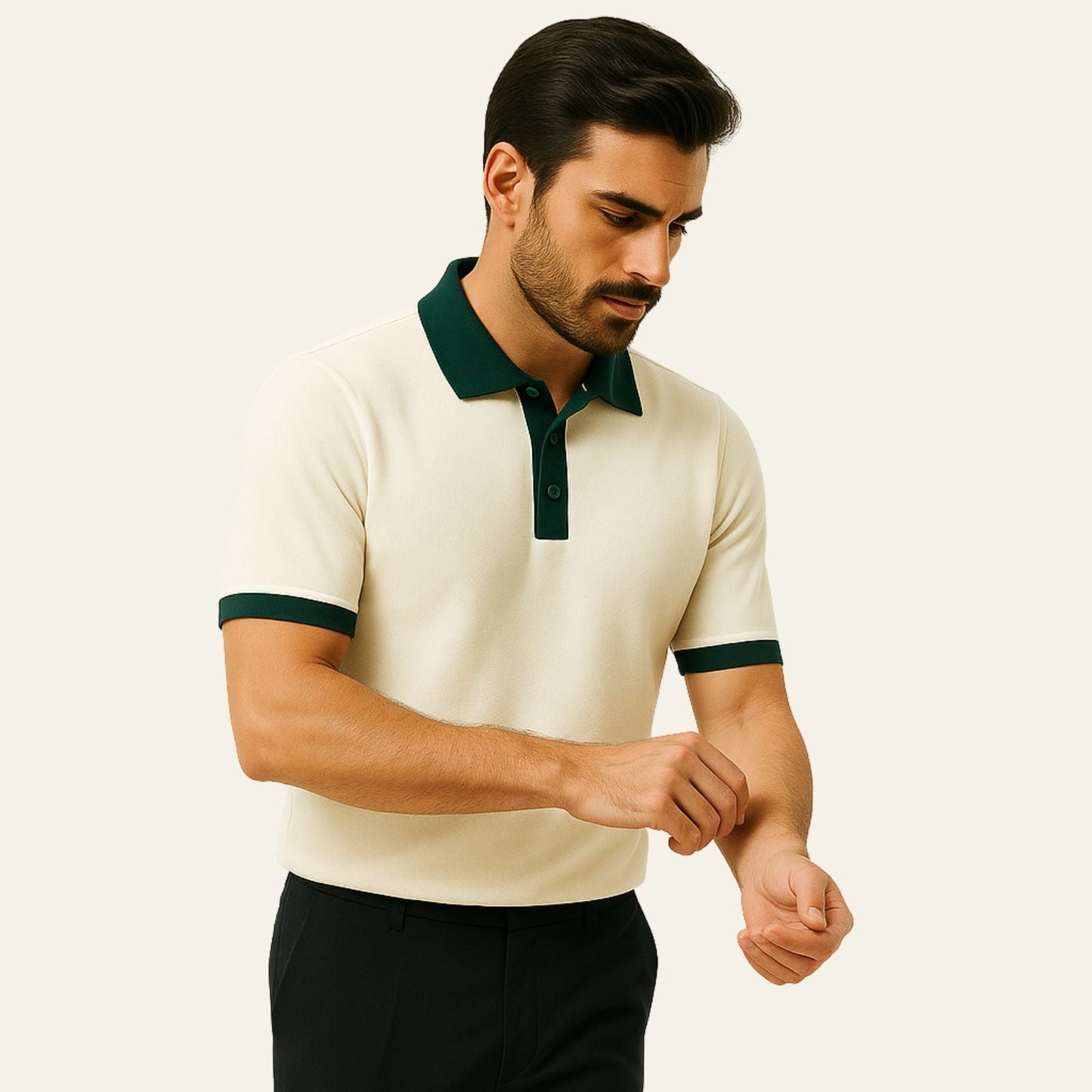Como Heritage | Men's Polo Shirts in Cotton with Smooth Drape | Effortless Style for Versatile Occasions