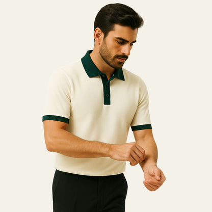 Como Heritage | Men's Polo Shirts in Cotton with Smooth Drape | Effortless Style for Versatile Occasions