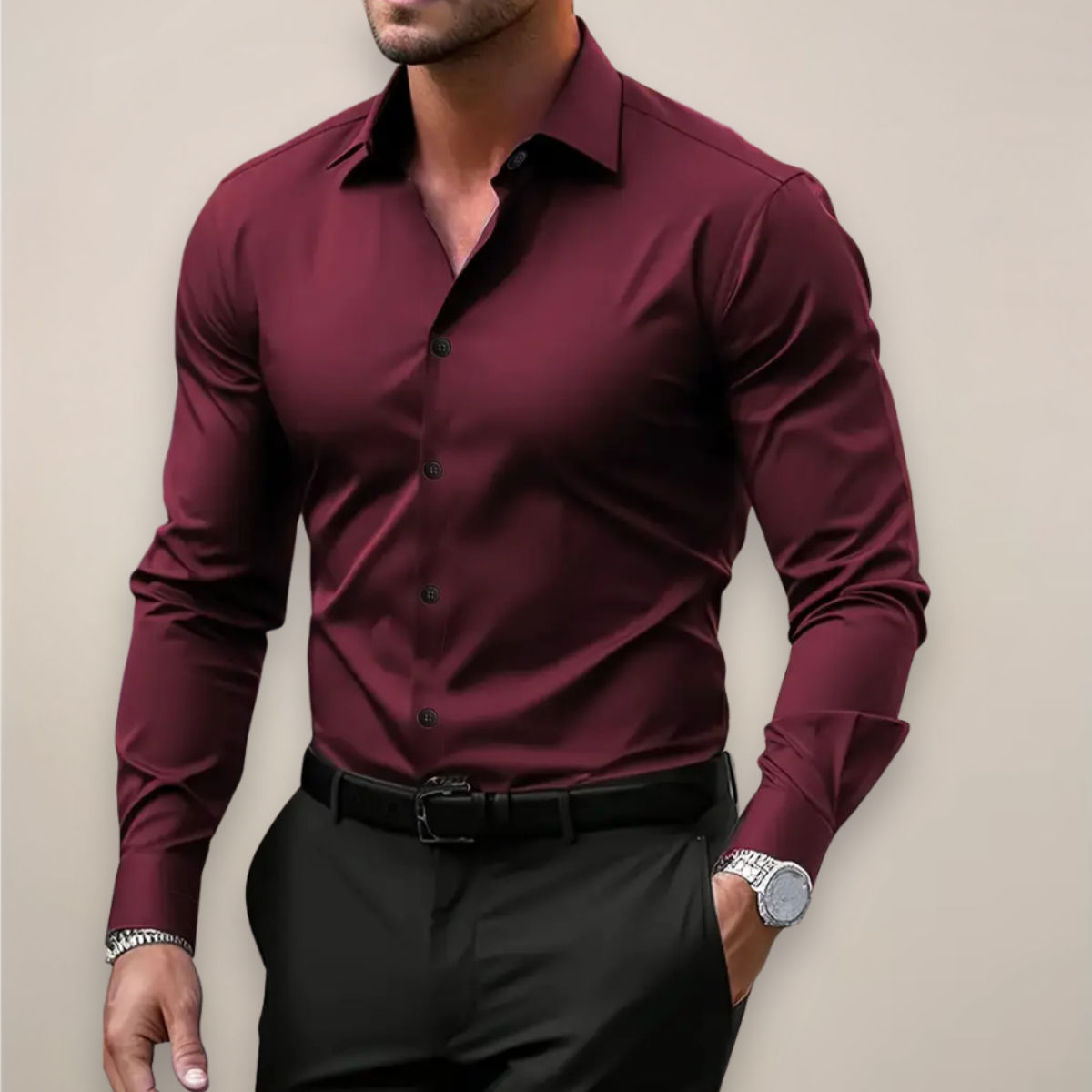 Daniel Collection | Men's Dress Shirt with Slim Fit Design | Stylish Spring Essential for Versatile Outfits
