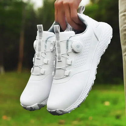 Dial-Fit Golf Shoes Men | Spikeless Design with Quick-Lace System | Comfortable Footwear for All Seasons