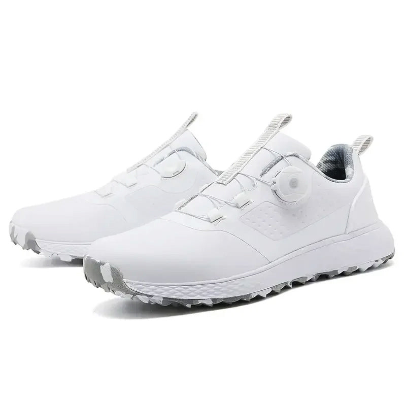 Dial-Fit Golf Shoes Men | Spikeless Design with Quick-Lace System | Comfortable Footwear for All Seasons