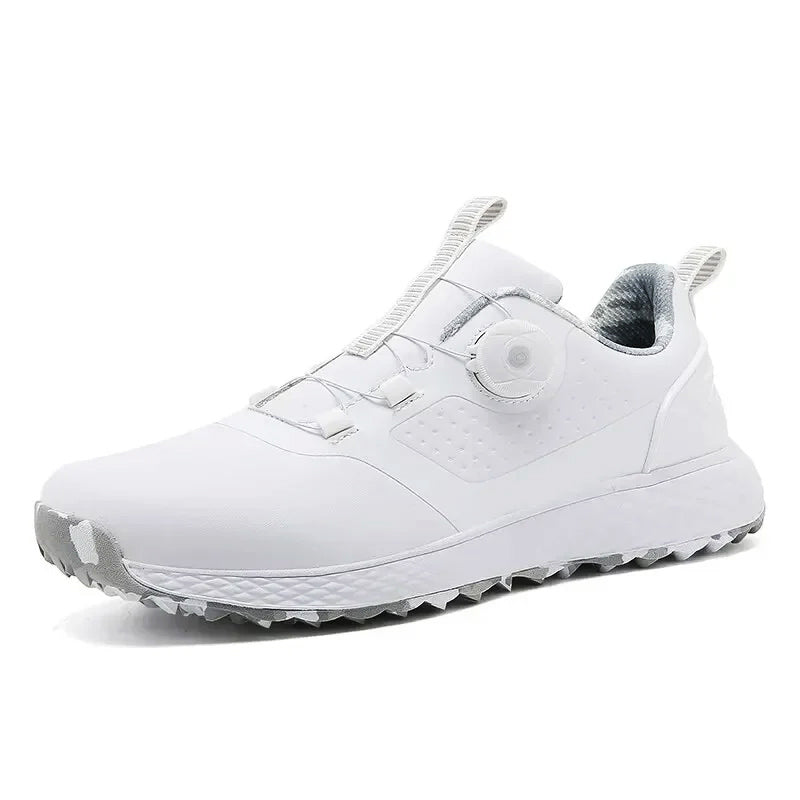 Dial-Fit Golf Shoes Men | Spikeless Design with Quick-Lace System | Comfortable Footwear for All Seasons