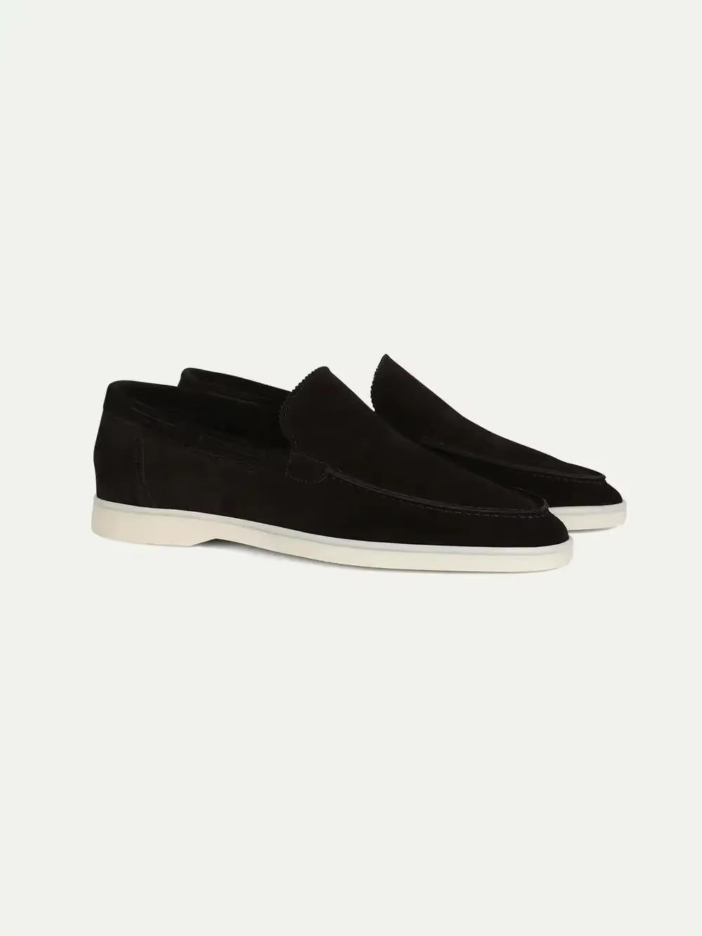 Elegant Men's Suede Loafers with Slip-On Design for Effortless Style