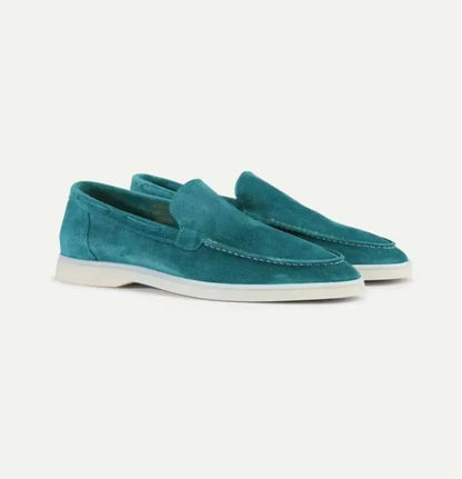 Elegant Men's Suede Loafers with Slip-On Design for Effortless Style