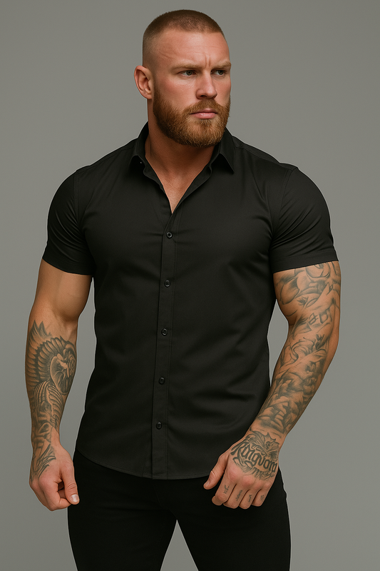 Elevate Style | Men's Shirt with Soft Cotton Blend & Fitted Design | Perfect for Everyday Wear
