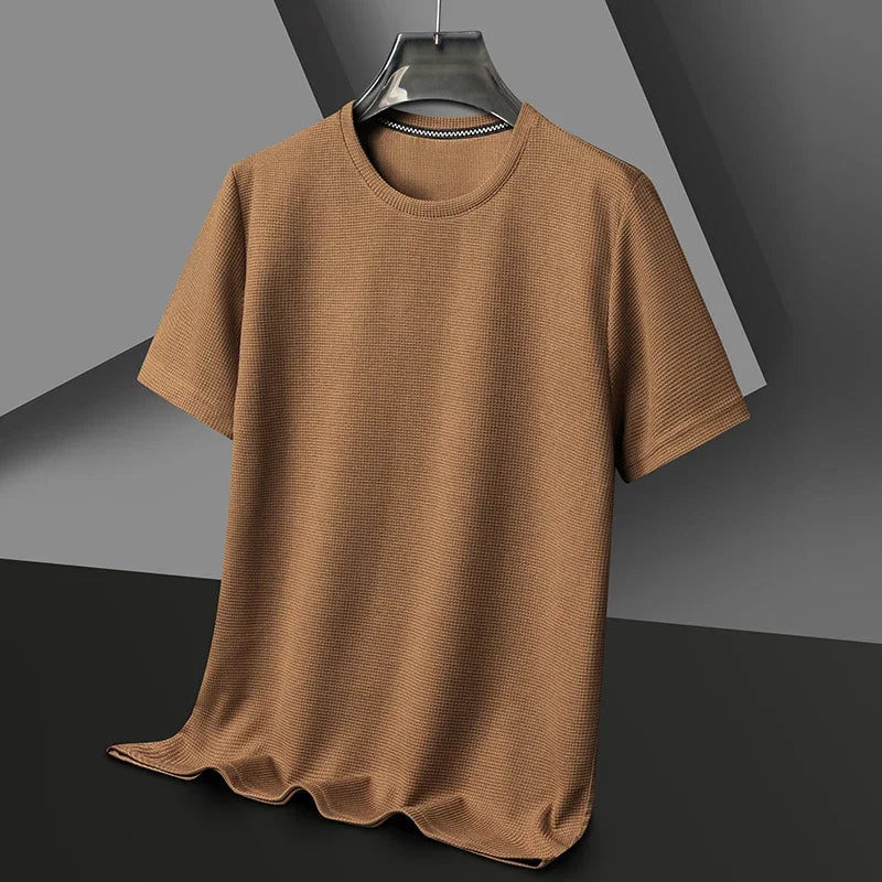 Harbor Collection | Men's T-Shirt with Waffle Knit Fabric | Classic Fit for All-Day Comfort