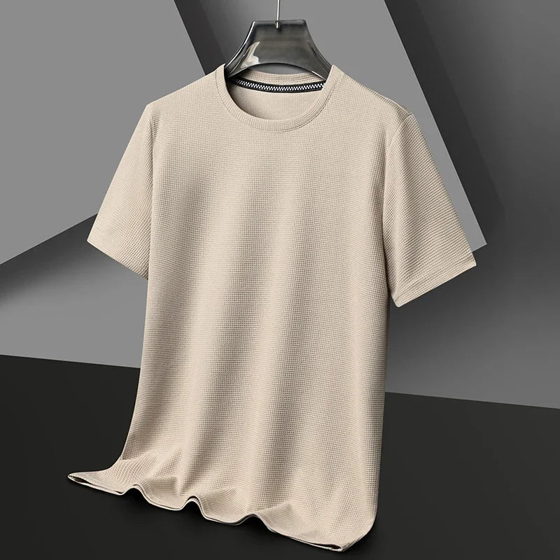 Harbor Collection | Men's T-Shirt with Waffle Knit Fabric | Classic Fit for All-Day Comfort