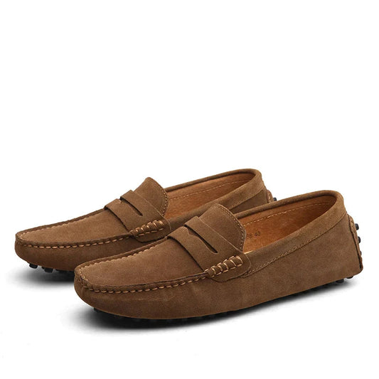 Hugo | Men's Brown Loafers with Soft Lining | Stylish Versatile Footwear for Every Occasion