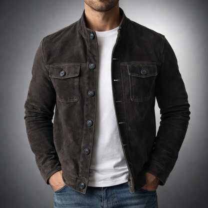 Jenson Collection | Suede Jacket with Smooth Lining | Timeless Design for Comfort