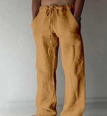 Leo Collection | Men's Linen Pants with Adjustable Drawstring | Relaxed Fit for Warm Weather Comfort