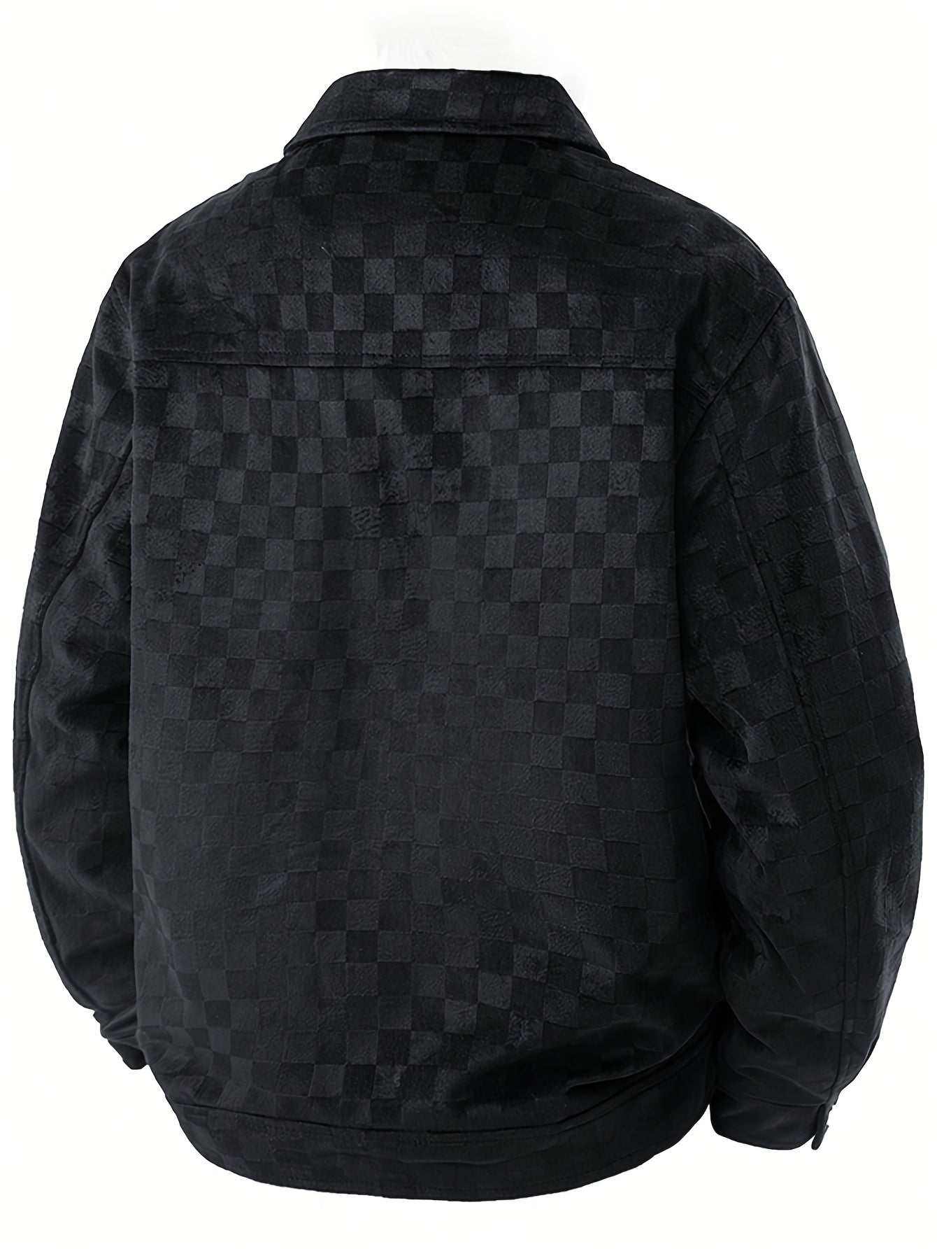 Mavrick Collection | Checkered Suede Jacket with Lightweight Design | Elegant Layering for Modern Style