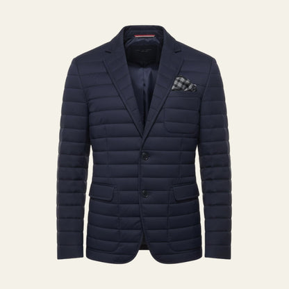 Milan Collection | Men's Blazer Jacket with Quilted Padding | Stylish Layering for Year-Round Versatility