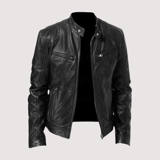Mitchell | Men's Leather Jacket with Classic Biker Style | Timeless Versatility for Every Occasion