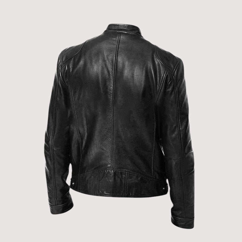 Mitchell | Men's Leather Jacket with Classic Biker Style | Timeless Versatility for Every Occasion