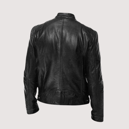 Mitchell | Men's Leather Jacket with Classic Biker Style | Timeless Versatility for Every Occasion