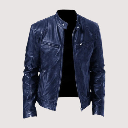 Mitchell | Men's Leather Jacket with Classic Biker Style | Timeless Versatility for Every Occasion