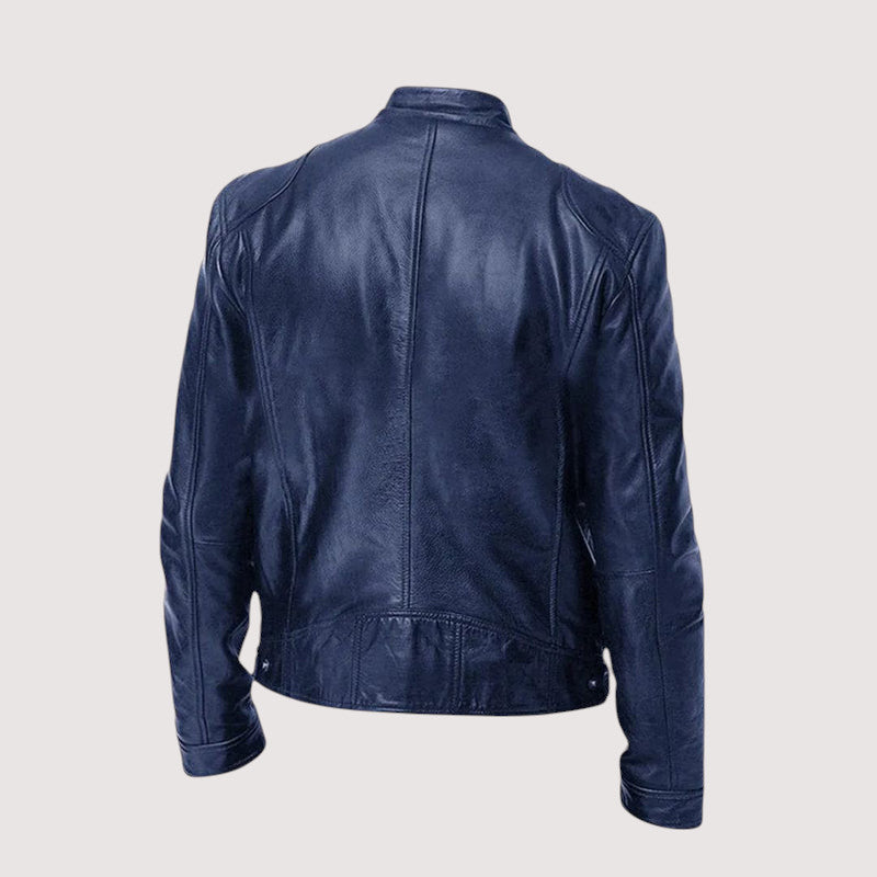 Mitchell | Men's Leather Jacket with Classic Biker Style | Timeless Versatility for Every Occasion