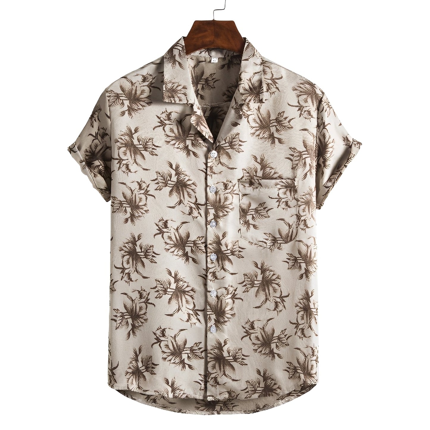 Nattan | Men's Hawaiian Shirt with Tropical Print | Lightweight & Breathable Fabric for Summer Comfort