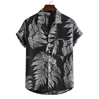 Nattan | Men's Hawaiian Shirt with Tropical Print | Lightweight & Breathable Fabric for Summer Comfort