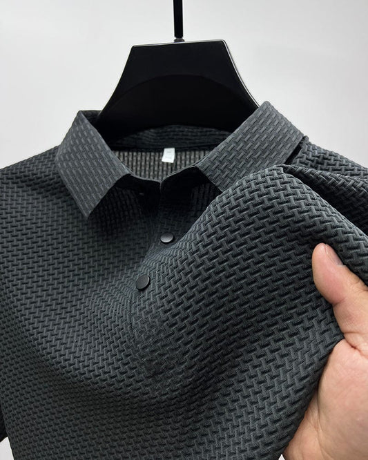 Parker Collection | Men's Polo Shirt with Breathable Mesh Fabric | Lightweight Comfort for Effortless Style