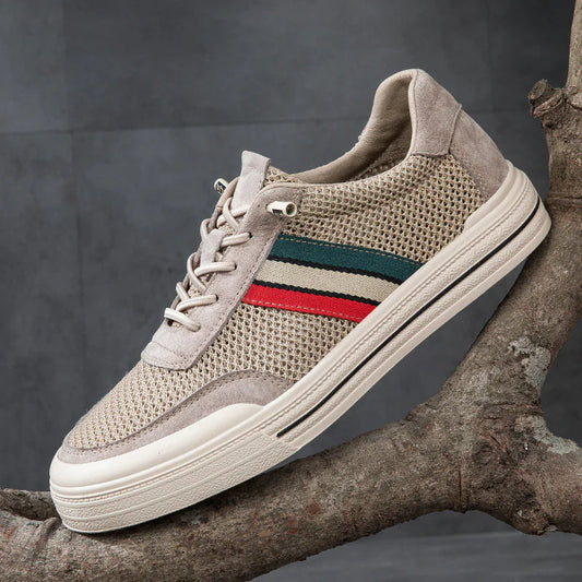 Retro Sport Sneakers | Breathable Mesh with Suede Overlays for All-Day Comfort