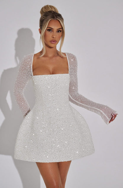 Triselle | Women's Cocktail Dress with Shimmering Embellishments | Elegant Mini Dress for Glamorous Events