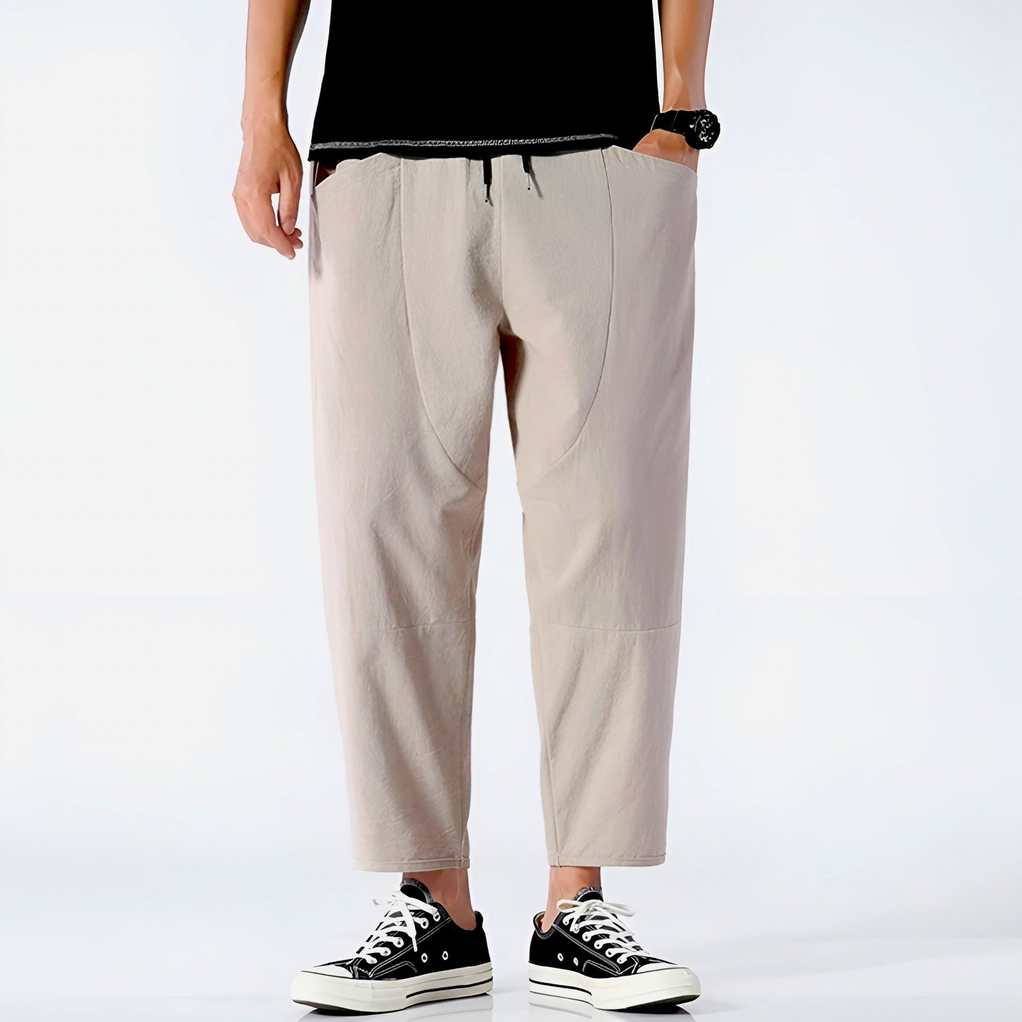 Urban Style | Capri Pants for Women with Adjustable Waist | Relaxed Fit for Everyday Comfort