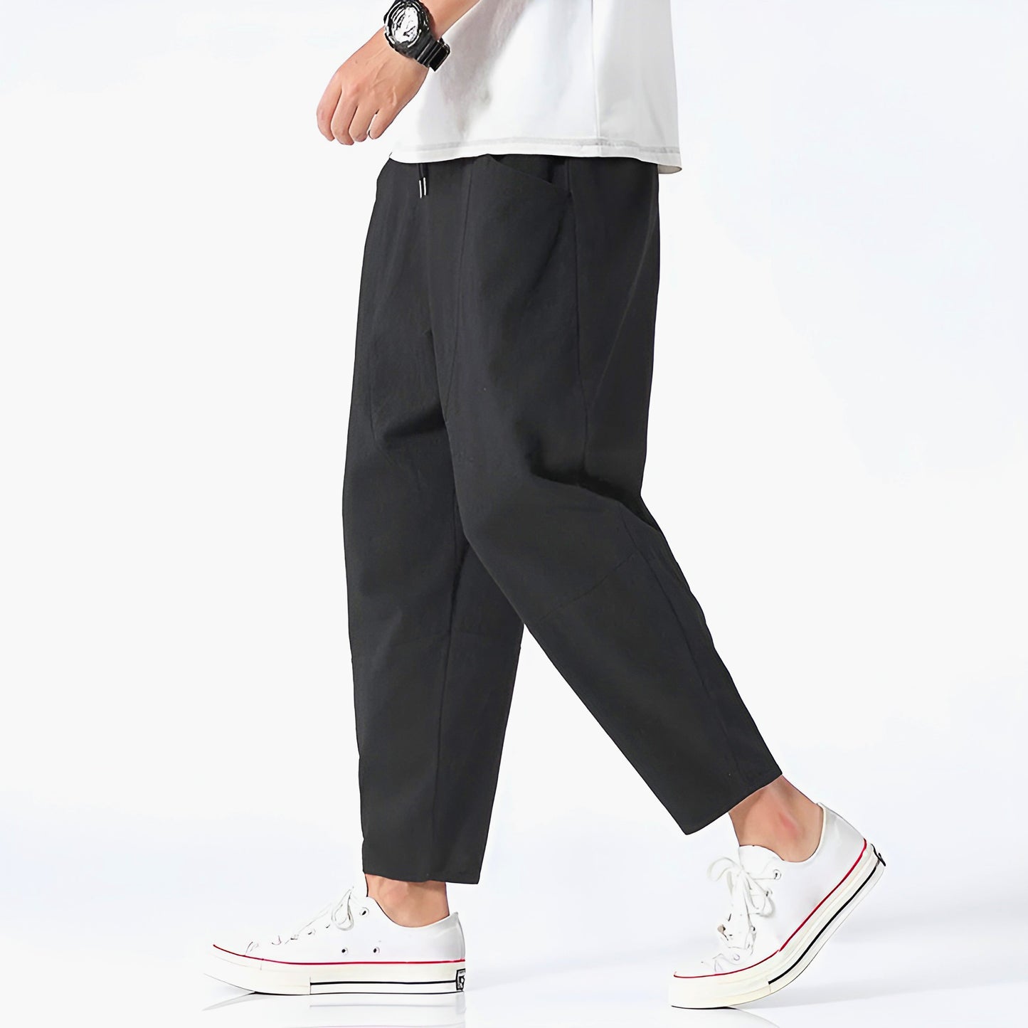 Urban Style | Capri Pants for Women with Adjustable Waist | Relaxed Fit for Everyday Comfort