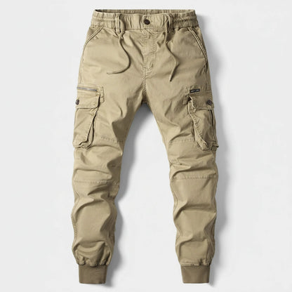 Urban Style | Men's Cargo Joggers with Elastic Waistband & Utility Pockets | Comfortable Fit for Everyday Wear