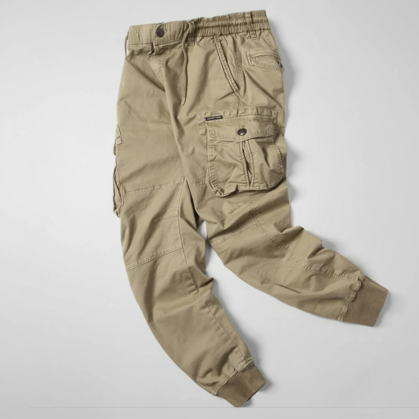 Urban Style | Men's Cargo Joggers with Elastic Waistband & Utility Pockets | Comfortable Fit for Everyday Wear