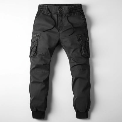 Urban Style | Men's Cargo Joggers with Elastic Waistband & Utility Pockets | Comfortable Fit for Everyday Wear