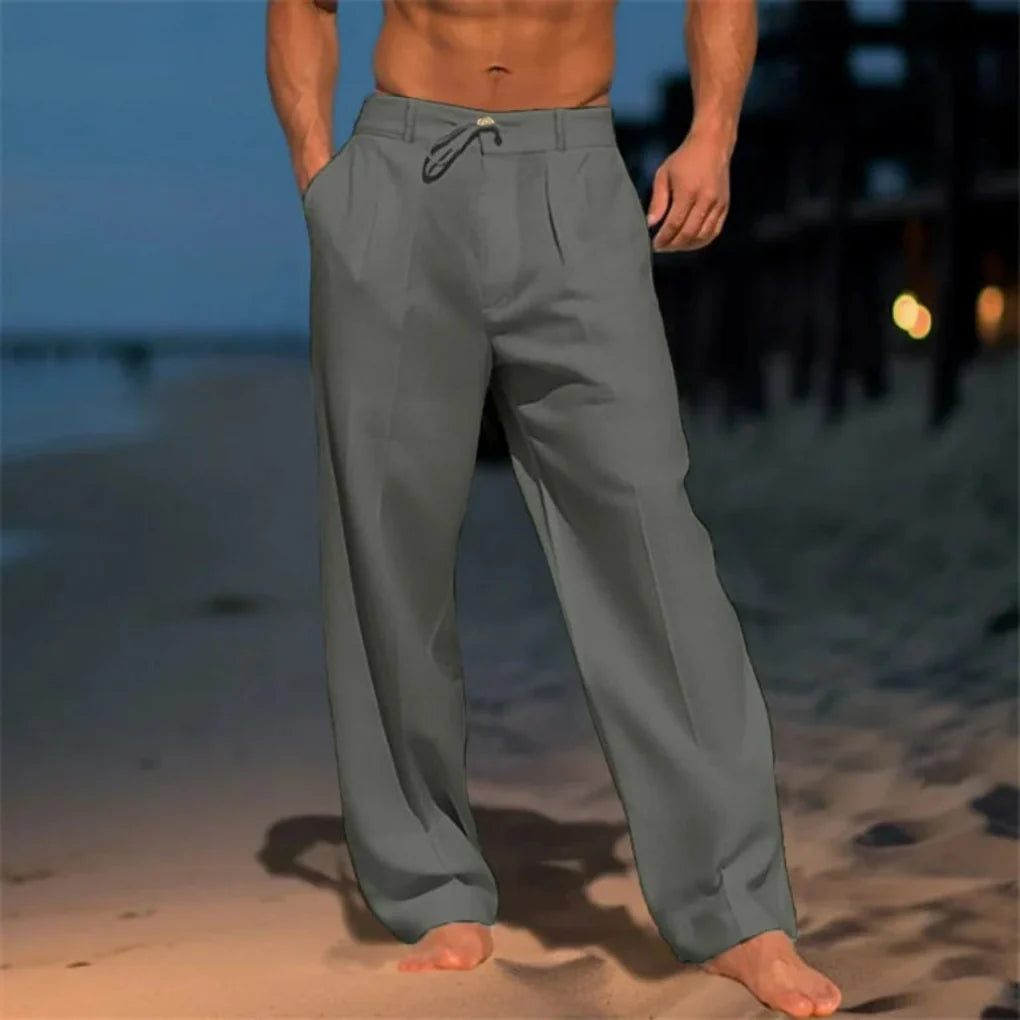 Wagner Mode | Men's Linen Trousers with Breathable Fabric | Stylish Fit for Summer Comfort