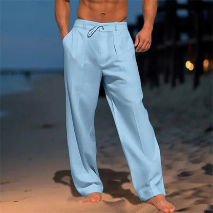 Wagner Mode | Men's Linen Trousers with Breathable Fabric | Stylish Fit for Summer Comfort
